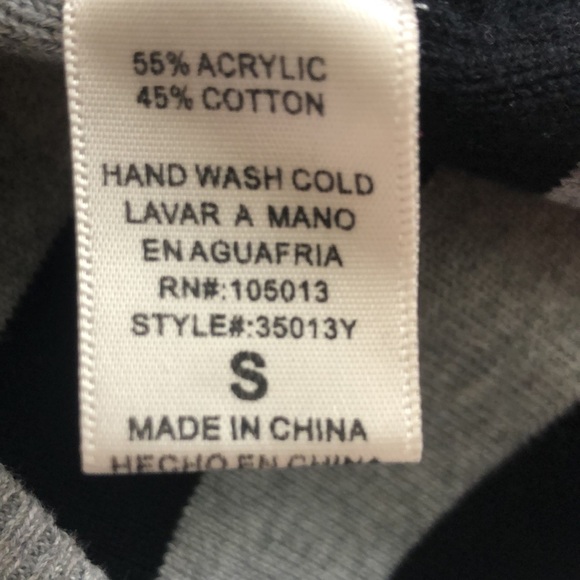 Andree Stripe SharkBite Sweater | SIZE S - Picture 5 of 5